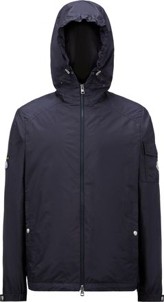 Moncler Moncler Etiache Rain Jacket, Men, Blue, Size: 8