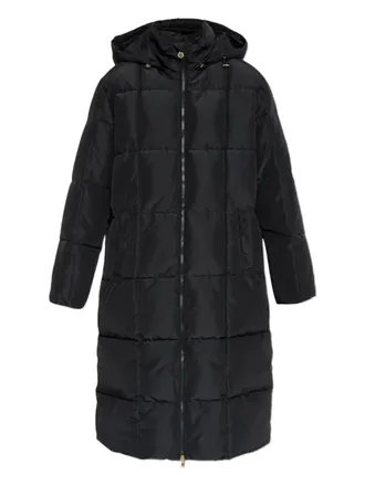 Emporio Armani hooded quilted coat - Black