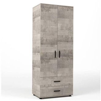 OEM Kit Armadio 2 Ante + 2 Cass 80x52x205 Rovere Plat.k355