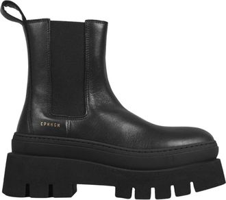 Copenhagen Leren Chelsea Boot - Dames - Chelseaboots - Zwart - 40 EU - Leer - Schoenen