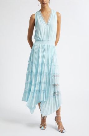 Ramy Brook Roselyn Handkerchief Dress in Blue Breeze at Nordstrom, Size Xx-Small