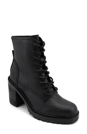 Artisan by Zigi Semi High Lace-Up Boot in Black Leather at Nordstrom, Size 7