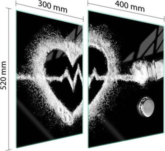 OEM Placa Protectora De Vidrio Para Estufa 70x52 Coraz&oacute;n