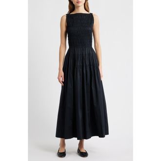 D&ocirc;en Melie Boat Neck Dress in Black at Nordstrom, Size Xx-Small