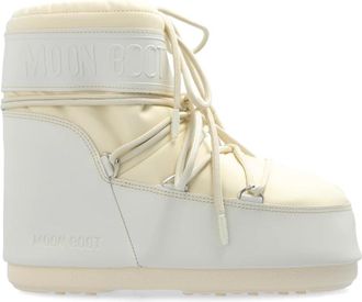 Moon Boot Icon Low Rubber Snow Boots - Dames - Winterlaarzen - Beige - 36 EU - Leer - Schoenen