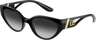 Dolce & Gabbana Authentieke stijlvolle zonnebril van premium kwaliteit - unisex - Zonnebrillen - Zwart - 54 MM - Accessoires