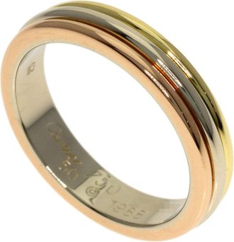 Cartier Yellow Gold (18K) White Gold (18K) Band Ring (Pre-Owned)