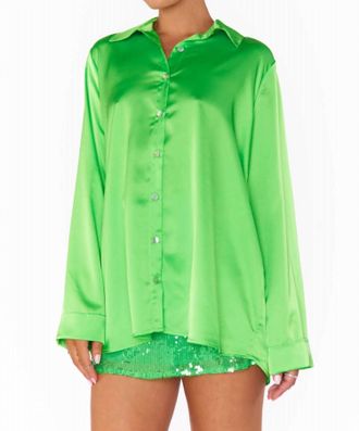 Show me your Mumu Smith Button Down In Bright Green