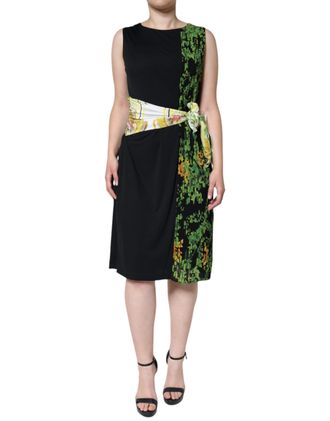 Roberto Cavalli Floral Sheath Knee Length Womens Dress (Pre-Owned)