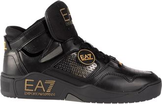 Emporio Armani M701 Sneakers - Heren - Sneakers - Zwart - 39 EU - Leer - Schoenen
