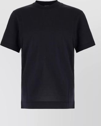 Ermenegildo Zegna silk cotton short sleeve crew neck t-shirt
