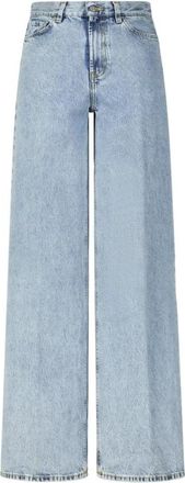 Toteme Italiaanse Wide-Leg Jeans - Dames - Loose Fit Jeans - Blauw - W32 L34 - Jeans