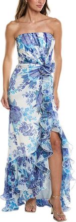 Tadashi Shoji Printed Sleeveless Maxi Dress
