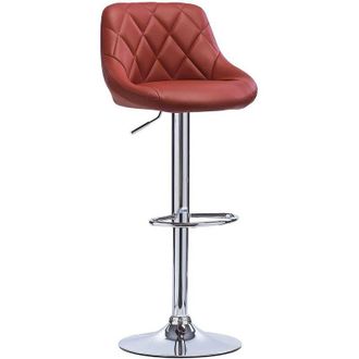 Woltu Woltu - 1 pcs bar stools chairs Breakfast Dining stools chairs for Kitchen Adjustable Dark Red