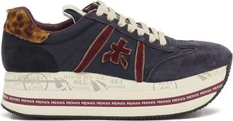 Premiata Sneakers met luipaardprint - Blauw