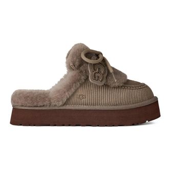 UGG Disquette Heritage Slipper - Dames - Schoenen - Grijs - Maat: 40 EU Su&egrave;de