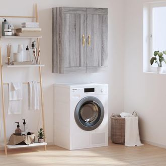 vidaXL Vidaxl - Armario De Pared Madera Ingenier&iacute;a Gris Sonoma 69,5x34x90 Cm