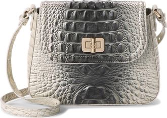 Brahmin Gianna Croc Embossed Leather Crossbody Bag in Everlasting Ombre Melbourne at Nordstrom