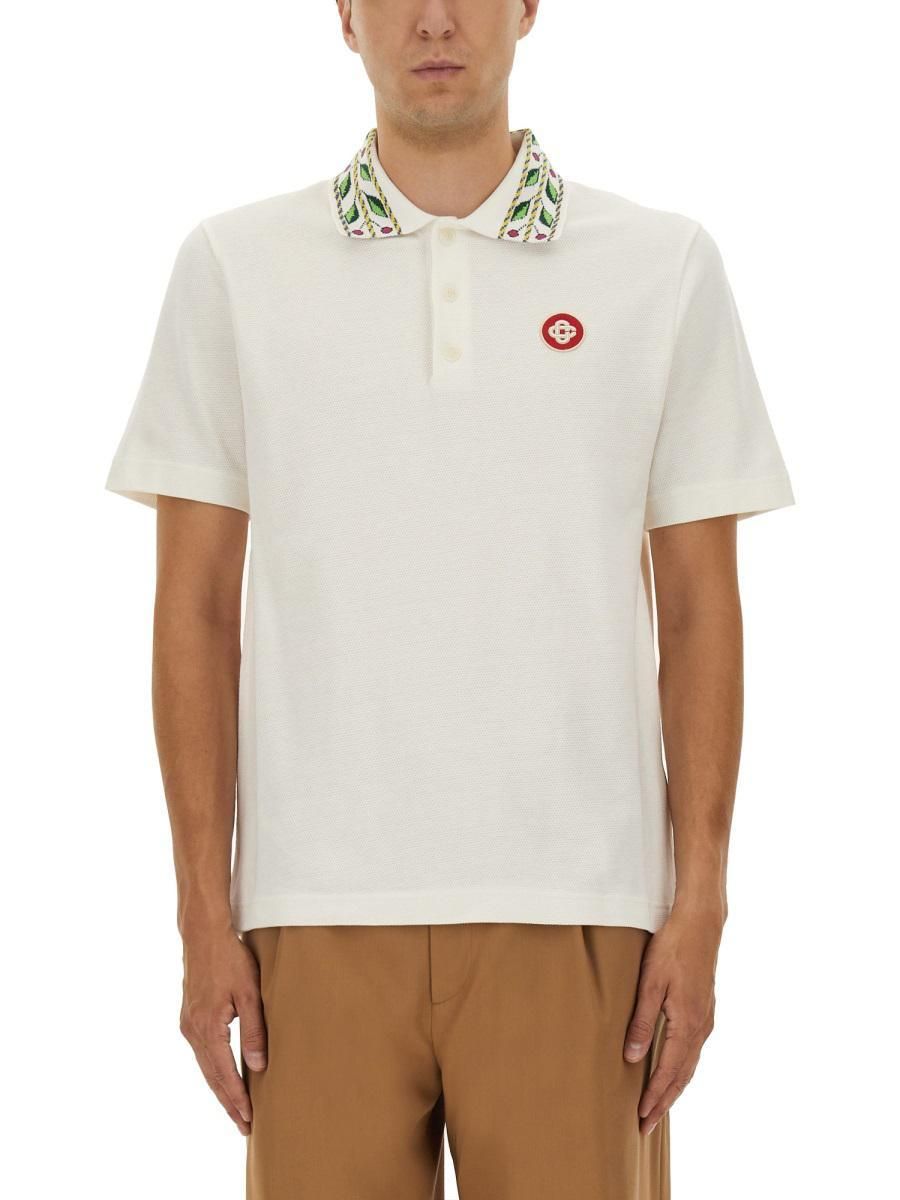 Casablanca Classic Laurel Pique Polo Shirt from $335.00 - on
