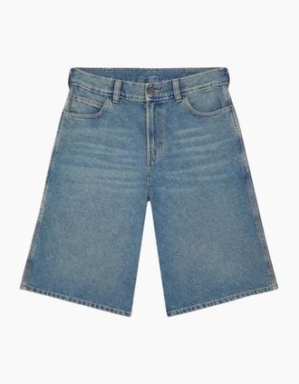 Dickies Mens Dickies 13 Inch Loose Khaki Tinted Jean Short - Blue - Size: 32/32