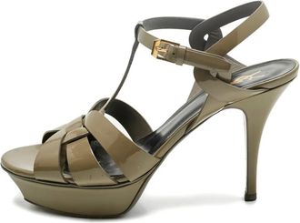 Saint Laurent Sandali Tribute con plateau - Toni neutri