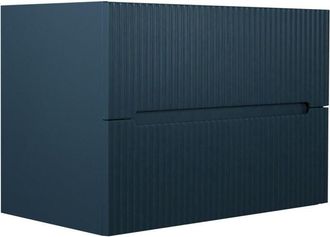 Vente-Unique Vente-unique - Mobile sotto lavabo sospeso striato Blu 80 cm - pavani