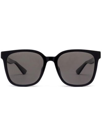Gucci square frame sunglasses - men - Acetate - 56 - Black