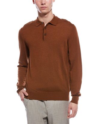 Bruno Magli Wool Polo Sweater