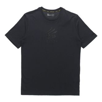 Under Armour Mens Under Armour Curry Casual Round Neck Cotton Short Sleeve Black 1362819-001