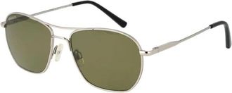Serengeti Eyewear Zilveren Aviator Zonnebril met Fotochromatische & Gepolariseerde Lenzen - unisex - Zonnebrillen - Grijs - ONE Size - Accessoires