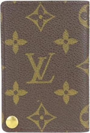 Louis Vuitton Pre-owned Wallets, female, Brown, Size: ONE SIZE Pre-owned Porto Cartes Credit Pression Monogram Card Case