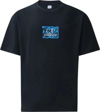 C.P. Company Graphic T-Shirt - Heren - T-shirts - Blauw - XL - Katoen - Tops