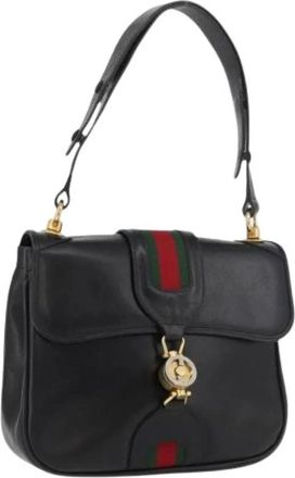 Gucci Pre-owned Shoulder Bags, female, Black, Size: ONE SIZE Pre-owned Vintage Shoulder Bag