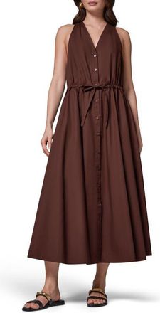 DKNY Stretch Poplin Maxi Dress in Canyon at Nordstrom, Size X-Small