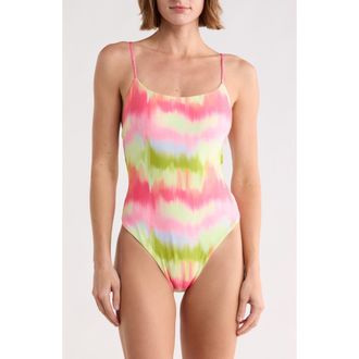 Maaji Luster Reversible One-Piece Swimsuit in Pink at Nordstrom Rack, Size Medium