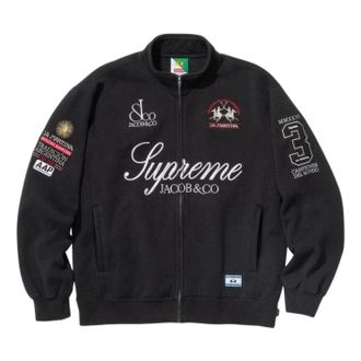 SUPREME x La Martina SS26 Zip Up Sweatshirt Black SUP-SS26-318-BLK