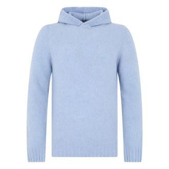 Fedeli Maglione con cappuccio - - Knitwear - Uomo - Blu - XL