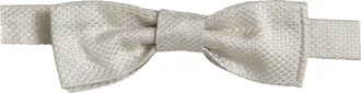 Dolce & Gabbana Silk Bow Tie - White