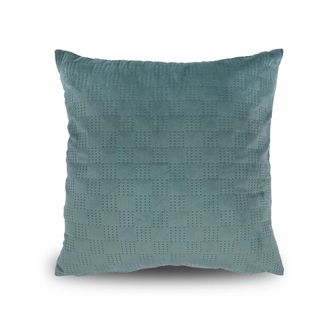 Lewis's Pemberly Velvet Pinsonic Cushion - Green | TJ Hughes