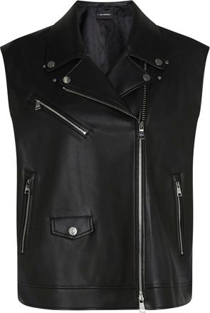 Karl Lagerfeld Gilet in pelle sintetica - Nero