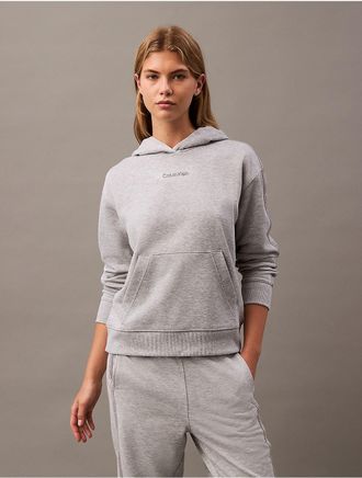 Calvin Klein Calvin Klein Womens Logo Tape Hoodie - Grey - XS