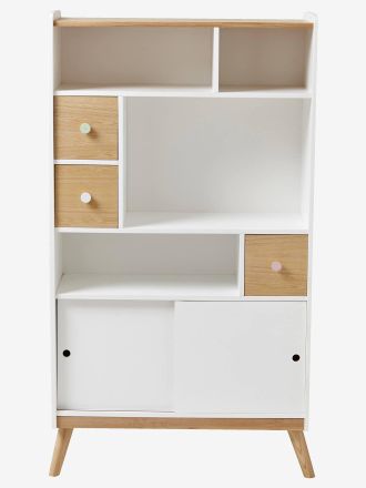 Vertbaudet Kinderzimmerregal Confetti weiss