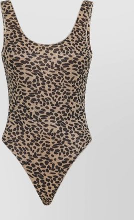 Oséree animalier lurex one-piece swimsuit