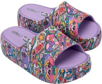 Melissa x Hello Kitty and Friends Platform Slide Sandal in Lilac/Yellow at Nordstrom, Size 10