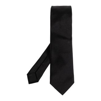 Versace Accessoires, Heren, Zwart, ONE Size, Medusa Zijden Stropdas