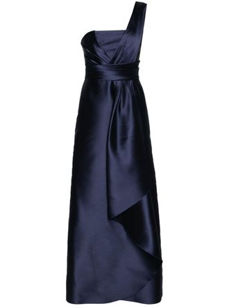 Alberta Ferretti Abito lungo Mikado - Blu