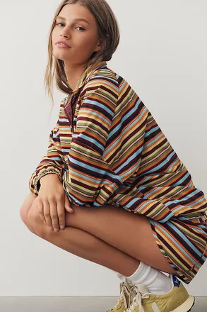 Beach Riot Vespera Quarter-Zip Long-Sleeve Top