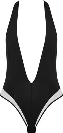 Maison Close Body Pure Tentation con scollo a V - Nero