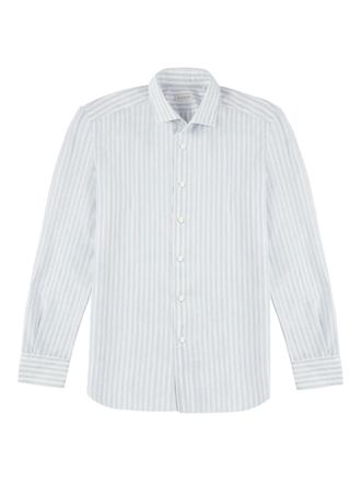 Glanshirt striped cotton shirt - Blue