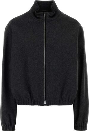 Jil Sander Woljas - Dames - Zomerjassen - Grijs - L - Wol - Jassen